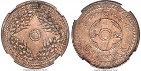 Szechuan. Republic nickel Pattern 5 Cents Year 14 (1925) AU Details (Planchet Flaw) NGC, KM-Unl., L&M-Unl., Kann-824, CCC-443, CL-Unl. (cf. CL-SCJ.48 ...