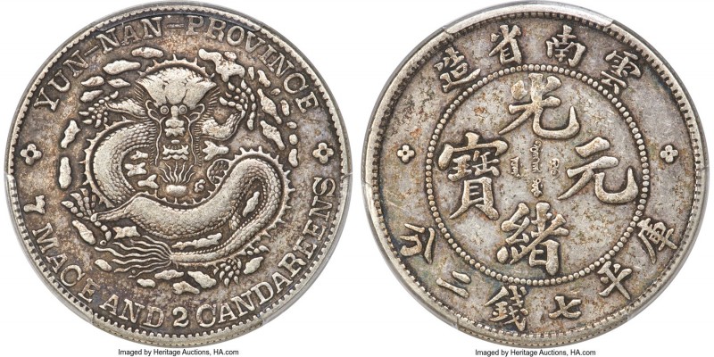 Yunnan. Kuang-hsü Dollar ND (1908) XF40 PCGS, KM-Y254, L&M-418. Strikingly bold,...