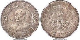 Republic Li Yuan-hung Dollar ND (1912) AU Details (Chopmarked) NGC, Wuchang mint, KM-Y321, L&M-45, Kann-639. Graced with a lovely silver and steel pat...