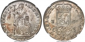 Dutchy Colony. United East India Company 3 Gulden 1786 MS63 NGC, Harderwijk mint, KM54, Scholten-62b. Gelderland issue. A popular Dutch colonial type ...