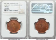 Sandakan Tobacco Company Proof Dollar ND (pre-1896) PR64 Red and Brown NGC, Prid-64, LaWe-752 (RRR). Primarily volcanic red despite the Red and Brown ...