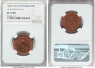 Pair of copper Proof Tobacco Company Tokens Red and Brown NGC, 1) Labuk Tobacco Company 20 Cents - PR63, SS-20, Prid-41 2) Sandakan Tobacco Company 10...