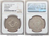 Chihli. Kuang-hsü Dollar 34 (1908) AU Details (Cleaned) NGC, Pei Yang Arsenal mint, KM-Y73.2, L&M-465. Retaining ample mint luster with the noted surf...