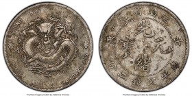 Kiangnan. Kuang-hsü Dollar CD 1902 XF Details (Chop Mark) PCGS, KM-Y145a.8, L&M-247. Moderate wear is expressed across the devices, a mottled tone vis...