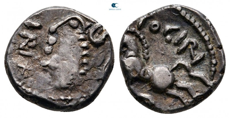 Central Gaul. Sequani circa 100-50 BC. Gallic War issue. Quinarius AR

11 mm, ...