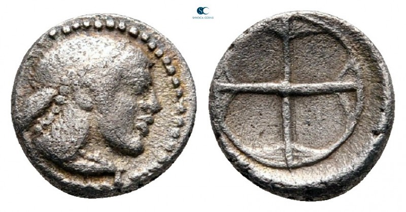 Sicily. Syracuse. Hieron I. 478-466 BC. 
Obol AR

8 mm, 0,65 g

Diademed he...
