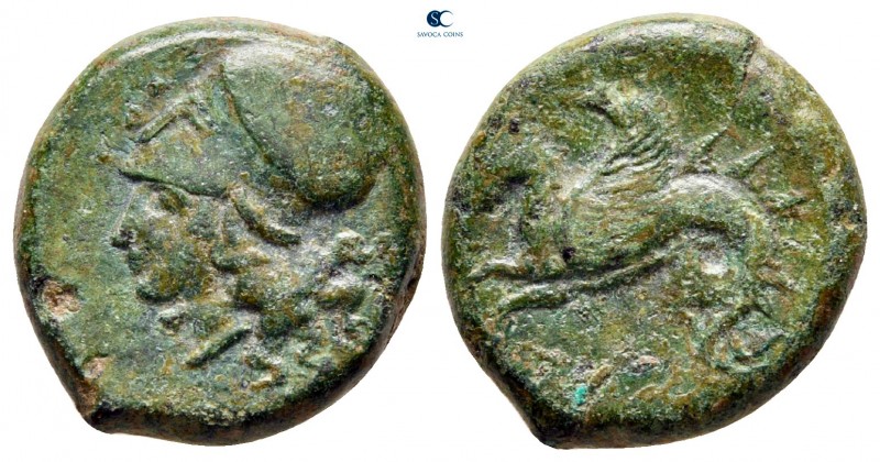 Sicily. Syracuse. Dionysios I. 405-367 BC. 
Hemilitron Æ

18 mm, 5,76 g

[Σ...
