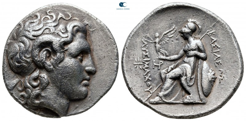 Kings of Thrace. Lampsakos. Macedonian. Lysimachos 305-281 BC. 
Tetradrachm AR...