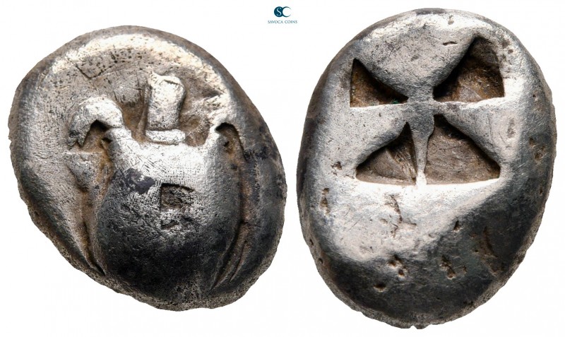 Islands off Attica. Aegina circa 525-500 BC. 
Stater AR

20 mm, 11,79 g

Se...