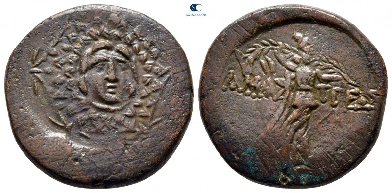 Paphlagonia. Amastris circa 105-63 BC. 
Bronze Æ

23 mm, 8,14 g

Aegis with...