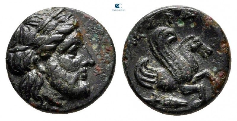 Mysia. Adramytteion circa 400-300 BC. 
Bronze Æ

9 mm, 0,98 g

Laureate hea...