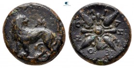 Ionia. Miletos  circa 377-353 BC.  Eonomides (ΕΟΝΟΜΙΔΗΣ), magistrate. Bronze Æ