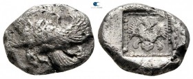 Ionia. Samos 526-522 BC. Samian standard. Drachm AR