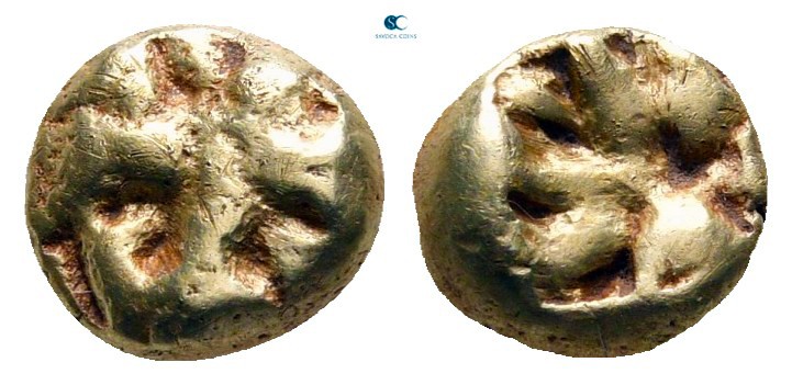 Ionia. Uncertain mint circa 625-600 BC. 
Twelfth Stater or Hemihekte EL

7 mm...