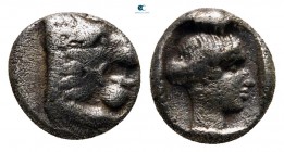 Caria. Knidos   circa 411-405 BC. Obol AR