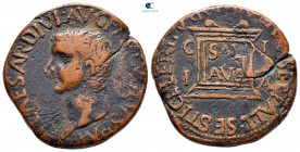 Hispania. Illici. Tiberius AD 14-37. As Æ