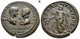 Moesia Inferior. Tomis. Gordian III and Tranquillina AD 238-244. Tetrakaihemiassarion (4 1/2 Assaria) Æ