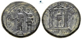 Mysia. Pergamon. Augustus 27 BC-AD 14. M. Plautius Silvanus, proconsul ; Demophon, grammateus.. Bronze Æ