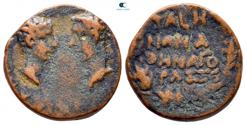 Caria. Tabai. Germanicus, with Drusus, Caesar 15 BC-AD 19. Athenagoras Seleukos,...