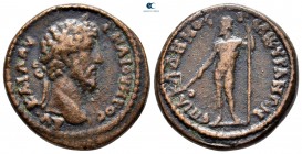 Phrygia. Ankyra. Lucius Verus AD 161-169. L. Klo. Demosthenes, archon. Bronze Æ