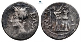 Augustus 27 BC-AD 14. P. Carisius, legatus pro praetor. Emerita. Quinarius AR