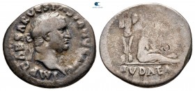 Vespasian AD 69-79. “Judaea Capta” commemorative. Rome. Denarius AR