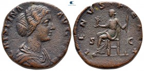 Crispina. Augusta AD 178-182. Rome. Sestertius Æ