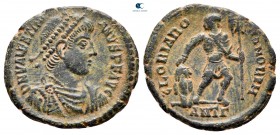 Valentinian I AD 364-375. Struck AD 364-367. Antioch. Follis Æ