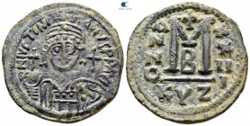 Justinian I AD 527-565. Dated RY 23 (549/50). Cyzicus. Follis or 40 Nummi Æ