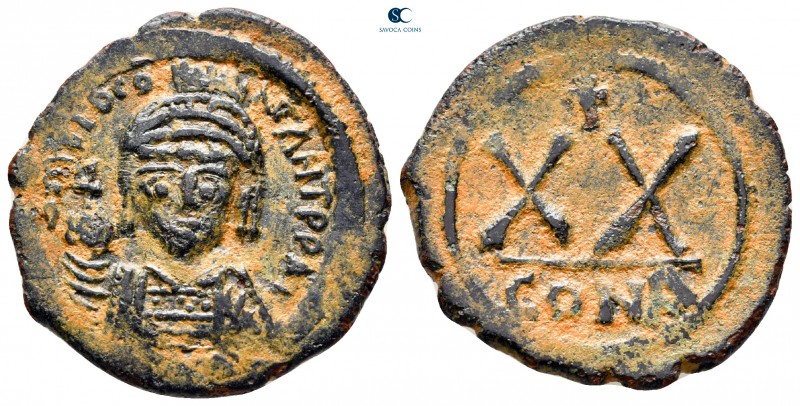 Tiberius II Constantine AD 578-582. Constantinople
Half Follis or 20 Nummi Æ
...