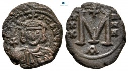 Constantine V Copronymus AD 741-775. Constantinople. 1st officina. Follis Æ