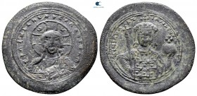 Constantine IX Monomachus AD 1042-1055. Constantinople. Fourrèe Histamenon Nomisma