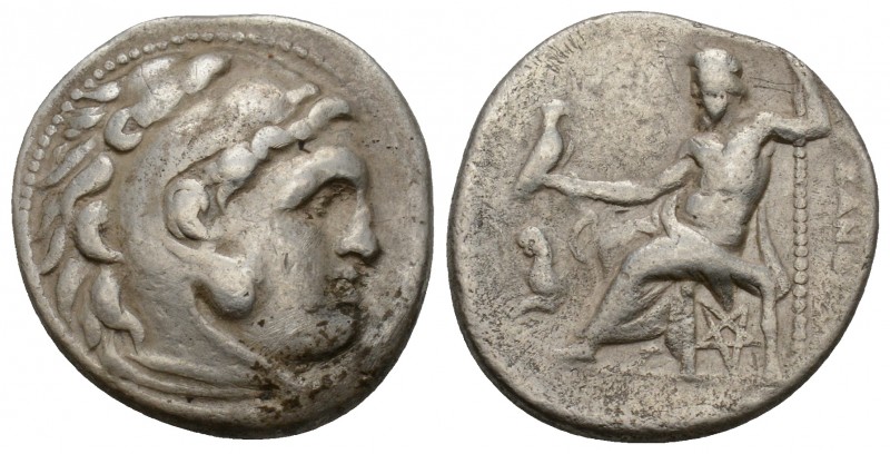 Kings of Thrace, Lysimachos AR Drachm. In the name and types of Alexander III of...