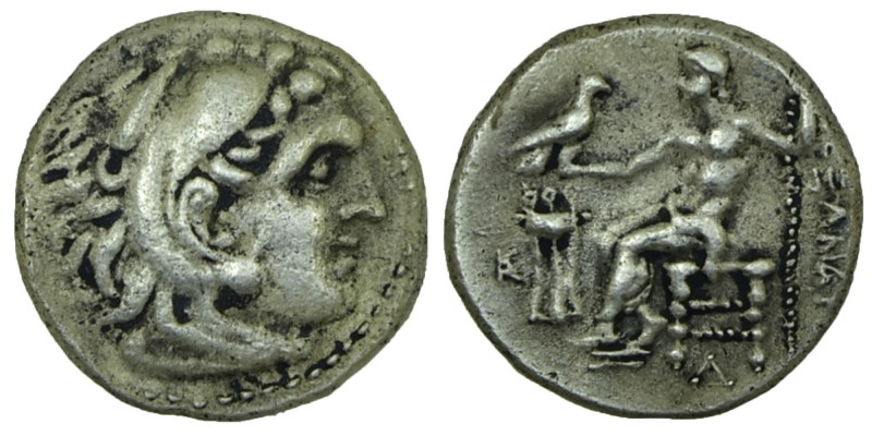 Kings of Macedon. Alexander III \the Great\ 336-323 BC. 
Drachm AR, Head of Her...