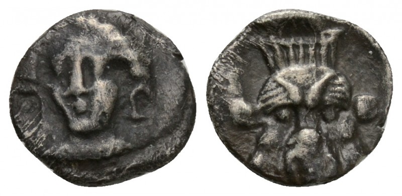 CILICIA. Uncertain. Obol (4th century BC). 
Obv: Head of female (Arethusa?) fac...