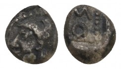 CILICIA, Soloi. 425-400 BC. 
AR Obol ..(Rare).. Condition Very Good 0.2 gr. 6 mm.