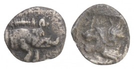 Mysia. Kyzikos circa 480-400 BC. 
Hemiobol AR, Condition Very Good 0.25 gr. 7 mm.