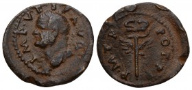Vespasian AD (69-79)
Seleucis and Pieria, Antioch. Æ Semis Laureate head l. R/ Winged caduceus. McAlee 376; RPC II 1989. Condition Very Good 2.4 gr. ...