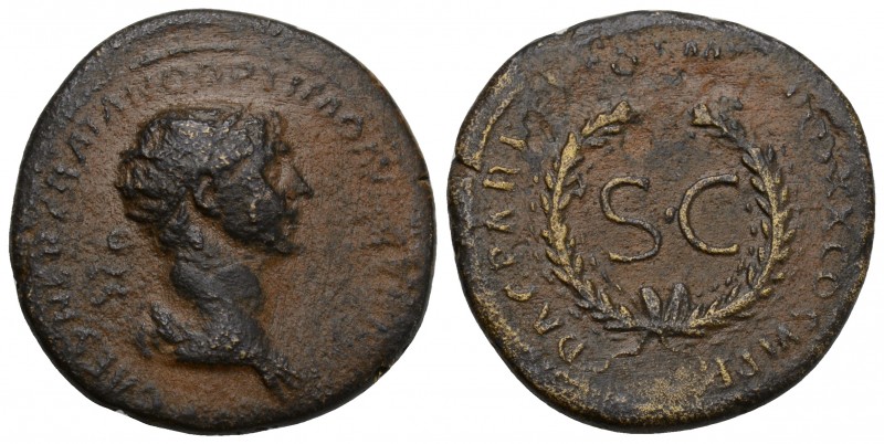 Trajan. A.D. 98-117. Æ dupondius. Rome, for circulation in Syria, A.D. 116. Traj...