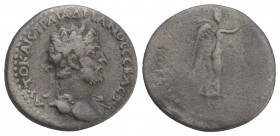 Hadrianus (117-138 AD). 
AR Hemidrachm Caesarea, Cappadocia, 120-121 AD.
Obv. AYTO KAIC TPAI AΔPIANOC CEBACT, laureate, draped and cuirassed bust to...