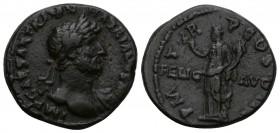 Hadrian, 117-138 AD
AR Denarius, Rome, Obverse: IMP CAESAR TRAIAN HADRIANVS AVG, laureate bust right, drapery over far shoulder
Reverse: PM TR P COS...
