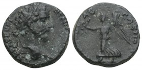 Septimius Severus, 193-211 AD, 
AR denarius L SEPT SEV PERT AVG IMP V, laureate head right // ARAB ADIAB COS II PP, Victory walking left holding wrea...