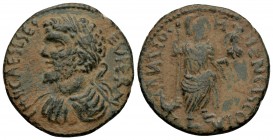 PISIDIA. Antioch. Septimius Severus (193-211). 
Ae. Obv: IMP CAES SEP SEV PER A. Laureate, draped and cuirassed bust left. Rev: ANTIOCH MENCIS CO. 
...