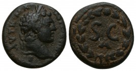 SYRIA. Seleucis and Pieria. Antioch. Caracalla (198-217). 
Semis. Obv: AVTOK M A ANTωNЄINOC CЄB. Laureate head right.
Rev: Large S C; A below; all w...