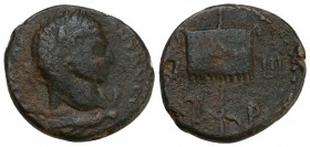 Mesopotamia. Rhesaena circa AD 211-222. 
Caracalla or Elagabalus. Bronze Æ Condition Very Good 4.1 gr. 19 mm.