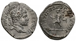 Caracalla, (AD 198-217)
AR Denarius, Rome, Obverse: ANTONINVS PIVS FEL AVG, laureate head of Caracalla to right
Reverse: MARTI PROPVG-NATORI, Mars a...