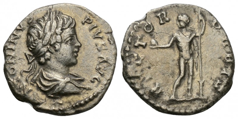 Caracalla AD 211-217. Rome
Denarius AR, ANTONINVS PIVS AVG, bust right, Conditi...