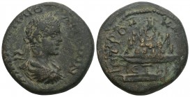 Cappadocia. Caesarea. Elagabalus AD 218-222. 
Dated RY 4=AD 221, Bronze Æ, Laureate, draped and cuirassed bust right / MHTΡOΠO KAICAΡI, agalma of Mou...