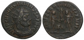 Maximianus Herculius AD 286-305. Struck AD 295-299. 
Cyzicus, Radiatus Æ, IMP C M A MAXIMIANVS P F AVG, radiate, draped, and cuirassed bust right / C...