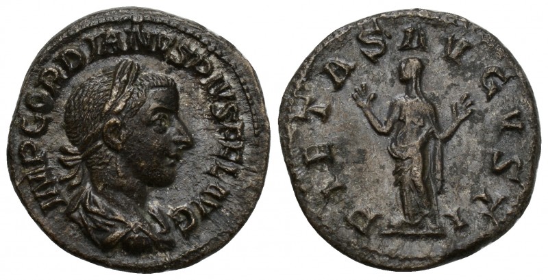 Gordian III, AD 238-244
AR Denarius, Rome, Obverse: IMP GORDIANVS PIVS FEL AVG,...